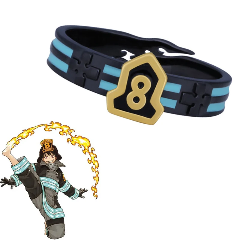 Регулируемые кольца унисекс для косплея из аниме Огонь Shinra Kusakabe ювелирные