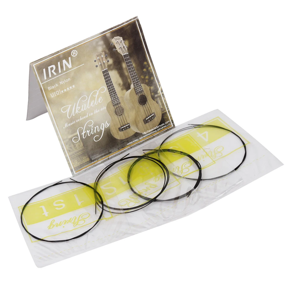 

IRIN 4Pcs/Set Ukulele Strings New Nylon Ukelele String Set Durable Replacement Mini Guitar Part Accessories Stringed Instrument