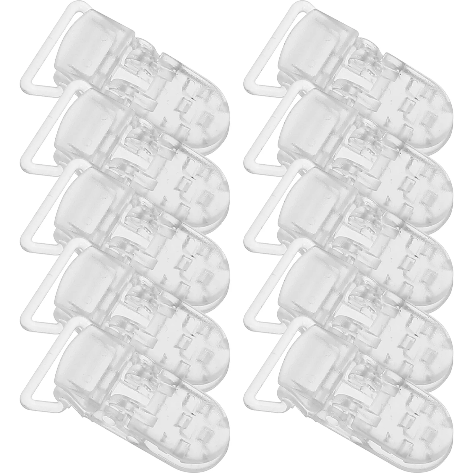 25 шт. Т-образные прозрачные пластиковые зажимы для детской соски бейджей