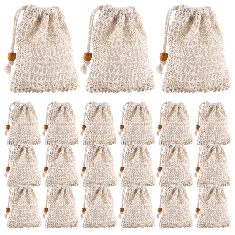 

Набор из 100/50/20/10 шт. мешочков для мыла из сизаля XINCHEN