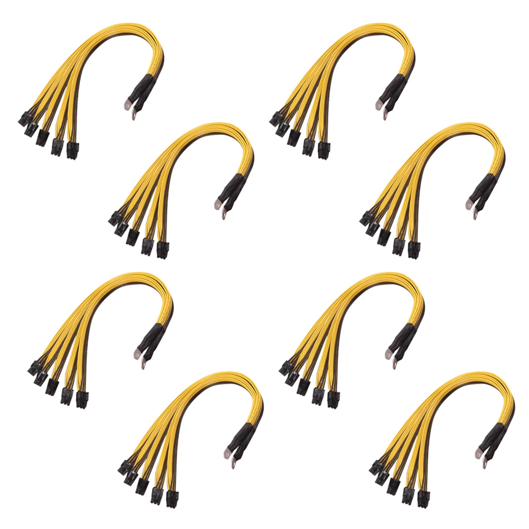 

8Pcs S7 S9 To 5X PCI-E Pcie 6Pin GPU Graphics Card Splitter Power Cable BTC Miner Bitcoin S11 T9+X10 L3+A3 A841 M3 P3P3