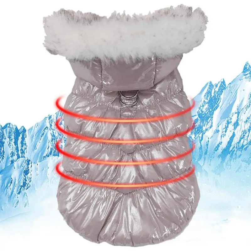 

Зимнее пальто для домашних животных, удобные стильные зимние пальто для щенков, ветрозащитная плотная Теплая Флисовая одежда для домашних ...