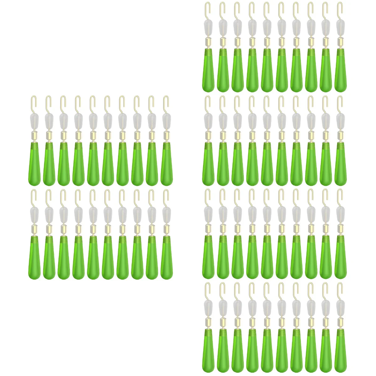 

75 pcs Practical Bobber Stops Silicone Bobber Stoppers for Line