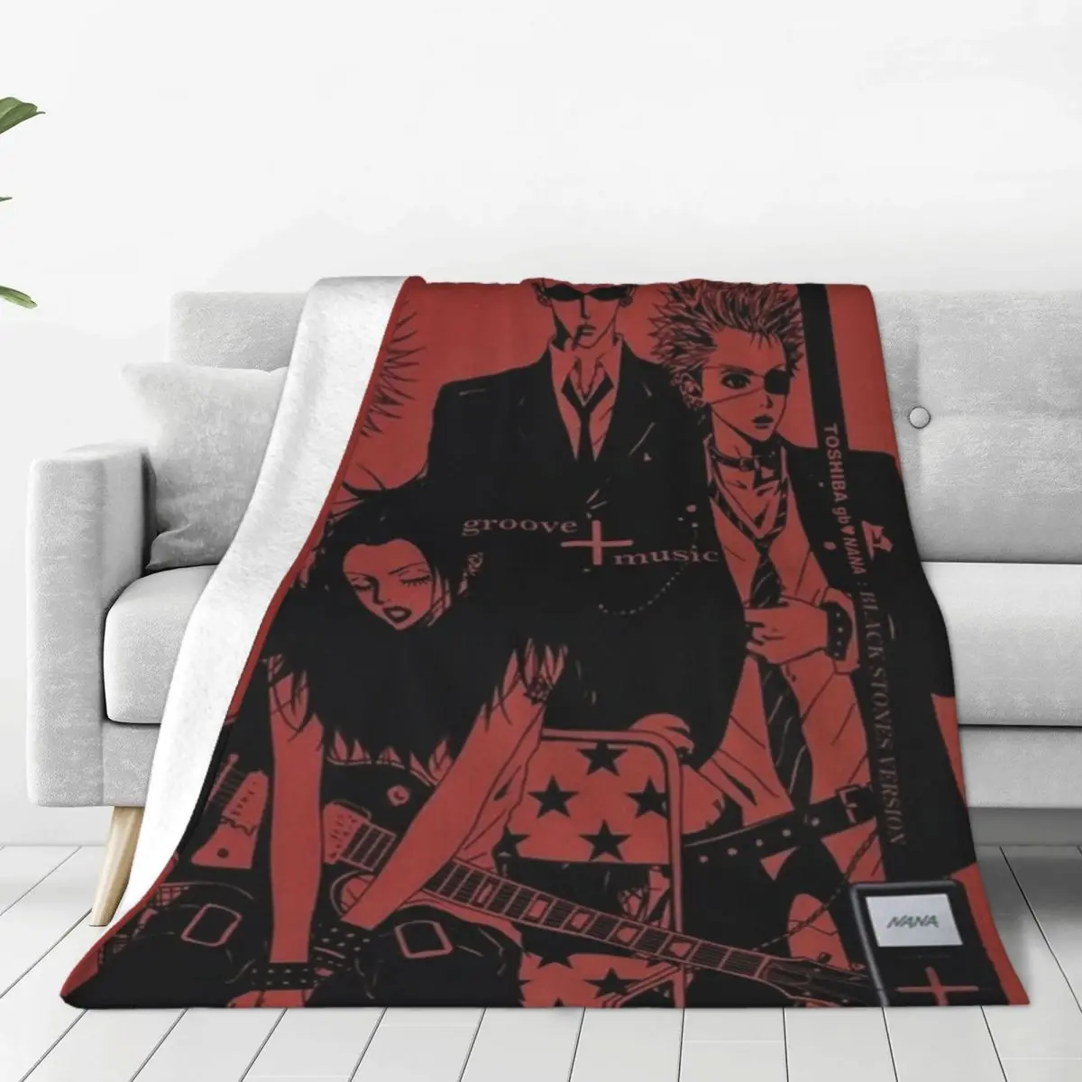 

Nana The Black Stones Blanket Warm Fleece Soft Flannel Ai Yazawa Osaki Throw Blankets for Bedroom Couch Home Autumn
