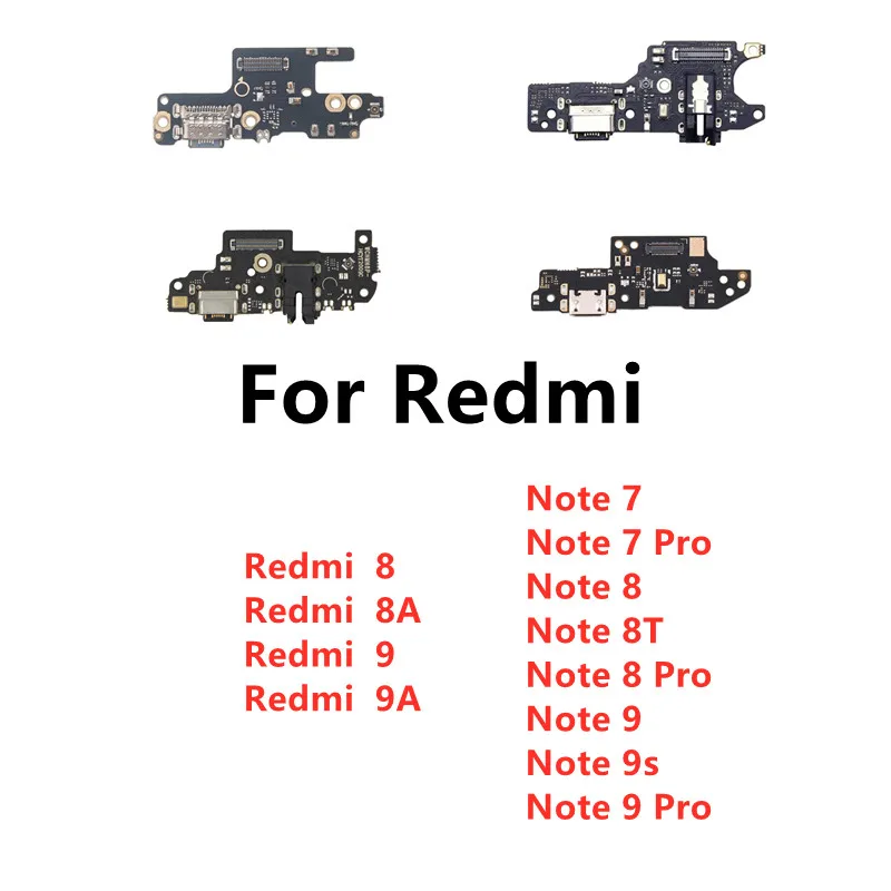 Charger Board PCB Flex For Xiaomi Redmi 8A 9A 9C 8 9 Note 5 6 7 8T 10 11 9S 9 Pro USB Port Connector Plug Dock Charging Cable