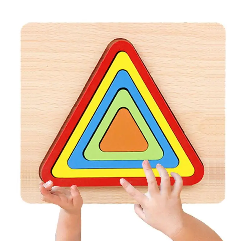 

Деревянная доска-пазл для малышей, подходящая форма, геометрическая форма, сортировочные игрушки, материал для дошкольного обучения