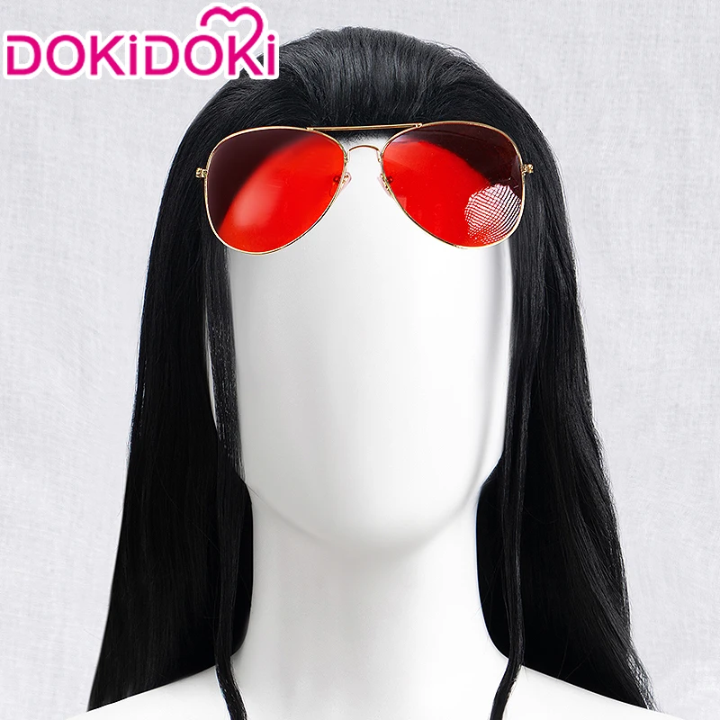 В наличии женский черный длинный парик Nico Робин косплей из аниме DokiDoki для косплея