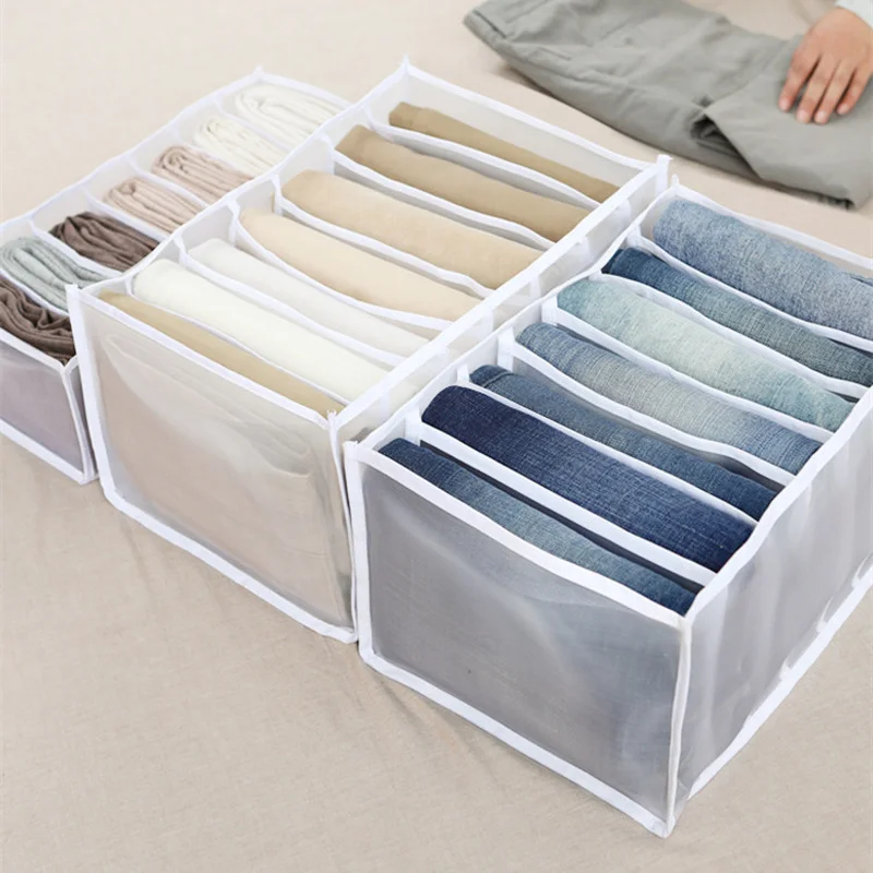 

Jeans Compartment Clothes Storage Box Closet Clothes Pants Drawer Type Compartment Bag T-shirt Drawer Divider Closet Organizer