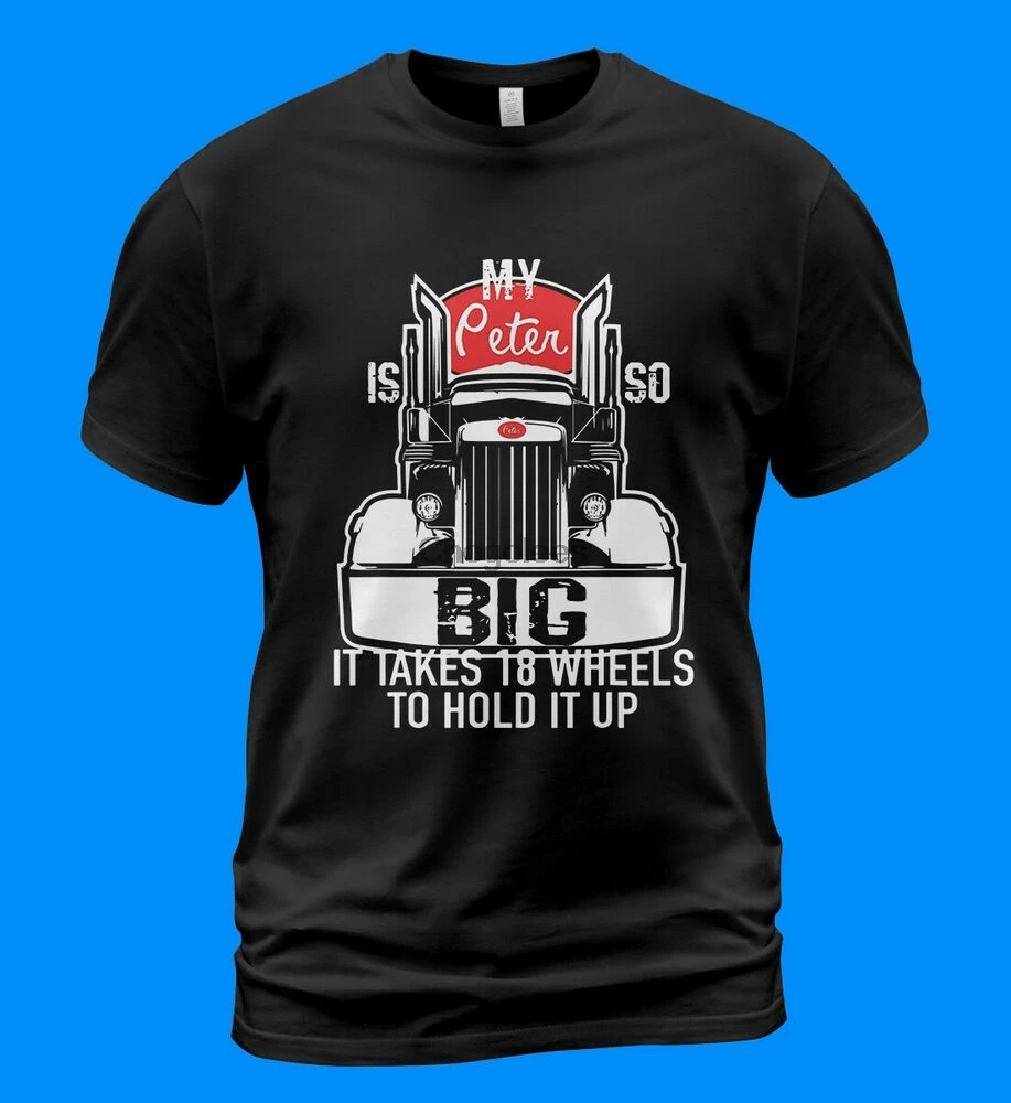 Забавный подарок грузовику для мужчин мой Питер футболка водителя |