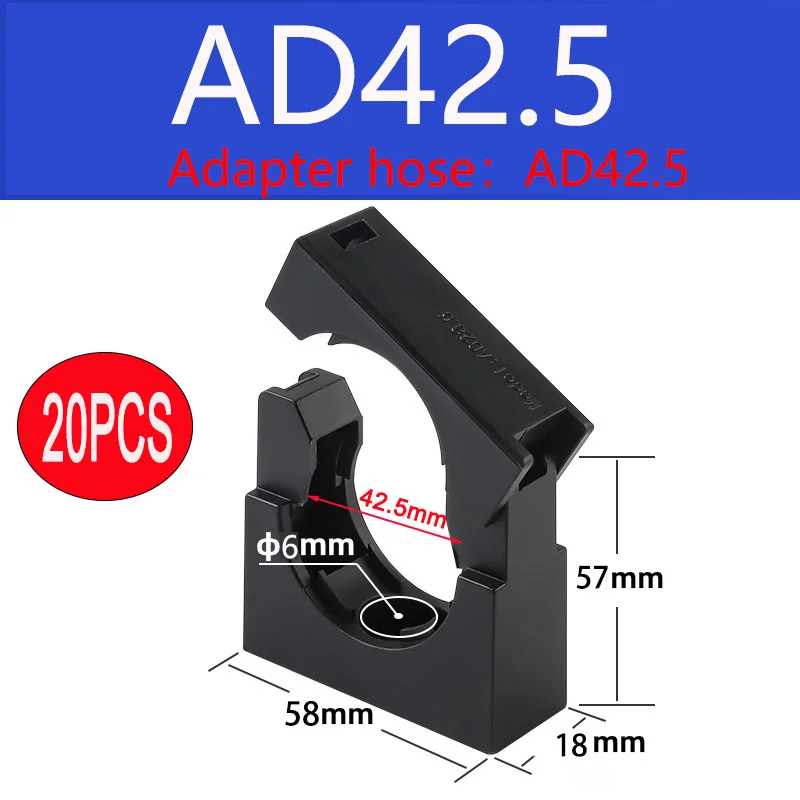 

Кронштейн для крепления шланга черный пластик 50/100 шт