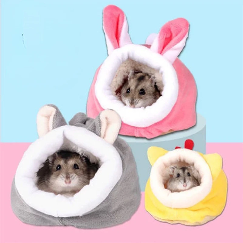 

Soft Plush Winter Warm Cute Hamster Cotton House Small Animal Nest Guinea Pig Squirrel Mice Rat Sleepping Bed Keep Warm Nest