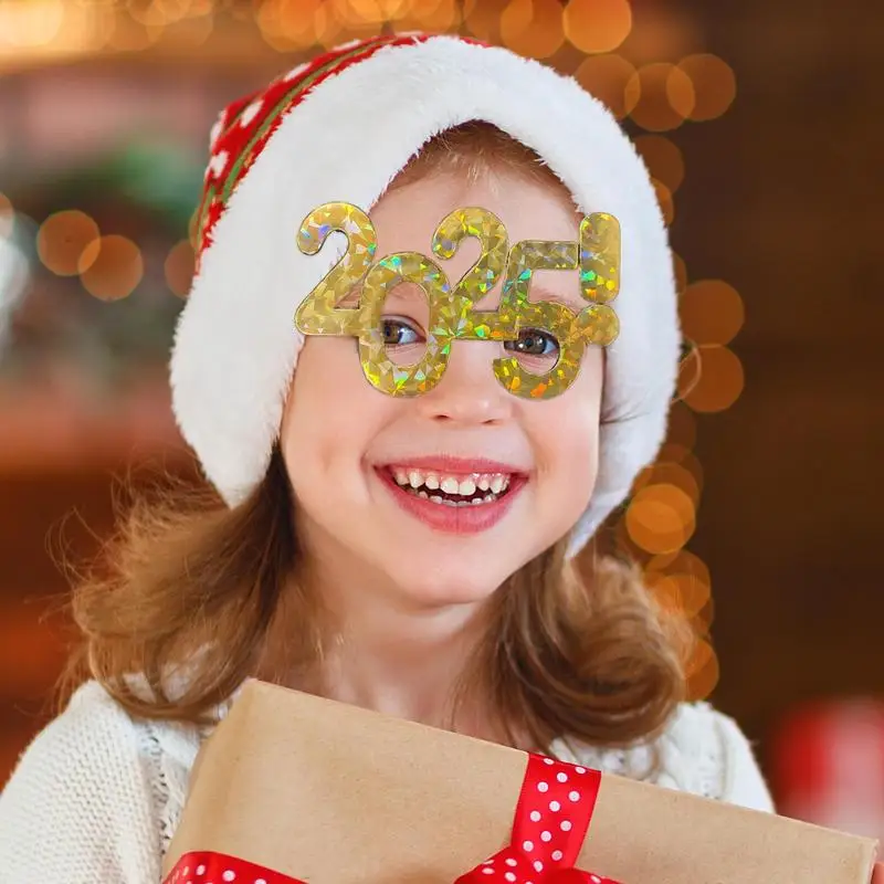 Очки на Новый год 2025 года очки с номером С Новым годом реквизит для фотосессии