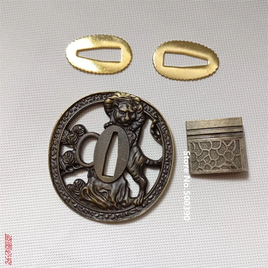 

Wonderful Japanese Alloy Guard Tsuba Habaki Seppas Parts For Japan Sword Samurai Katana New