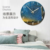nordic style personality light luxury creative wall clock punch free silent living room desktop simple modern household clock