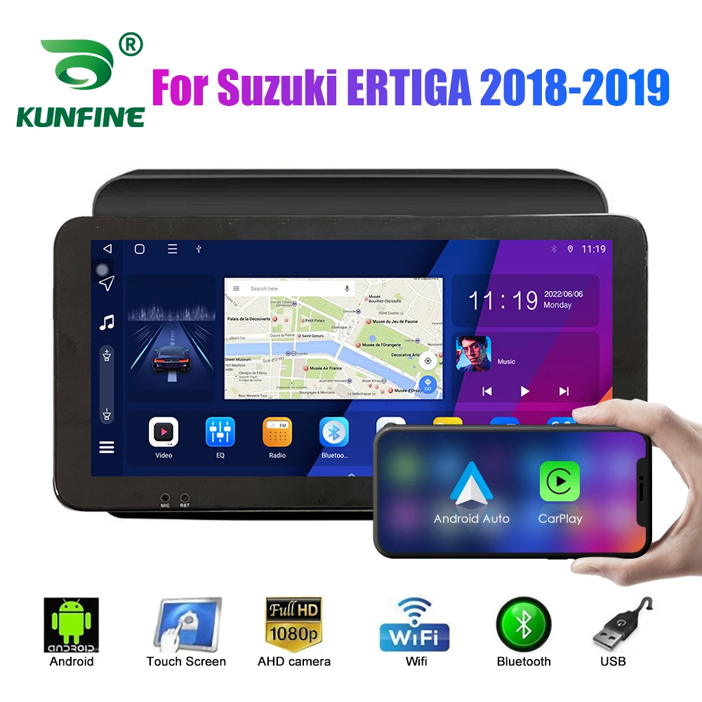 

Восьмиядерный автомобильный DVD GPS-навигатор Android 10,0, автомобильный стерео-проигрыватель для Suzuki ERTIGA, головное устройство 2018-2019, радио