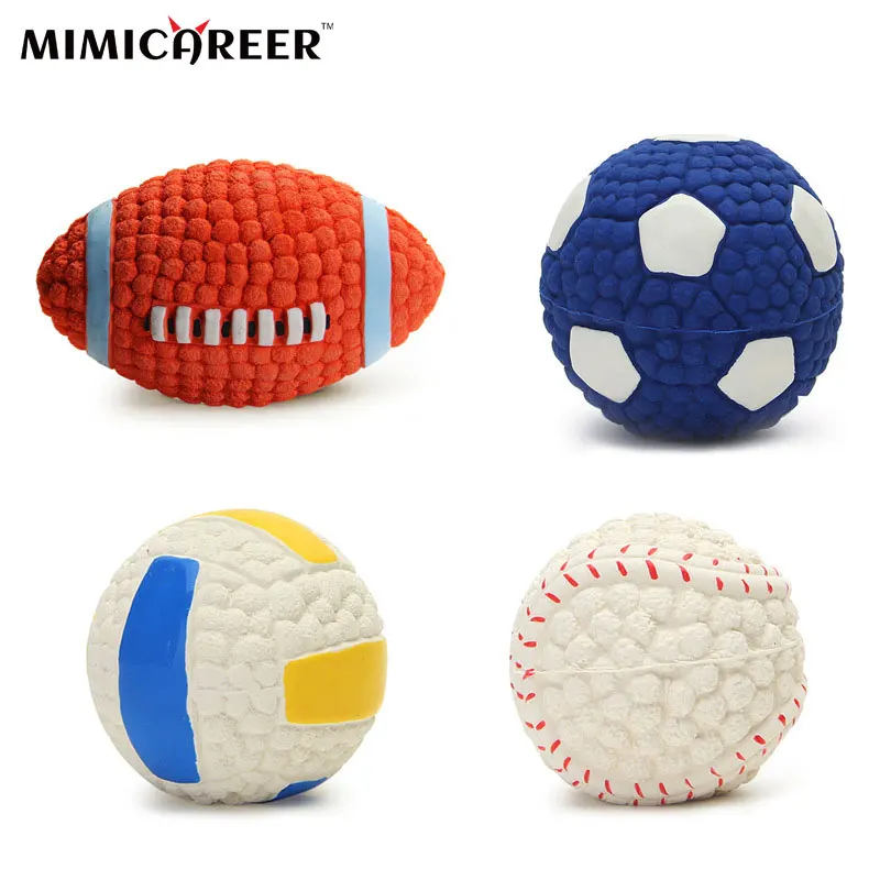 

Pet Toys Ball Sports Ball Latex Ball Dog Molars Cleaning-Teeth Interactive Sounding Toy pet Ball Modeling Toys Pet Supplies