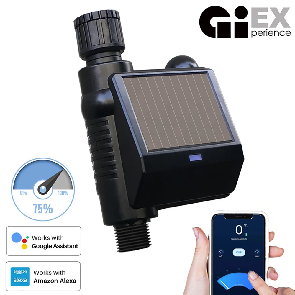 ZIGBEE WIFI Smart Watering Timer Ball Valve Garden Irrigation Controller Adjustable Flow Rate Water Google Assistant & Alexa