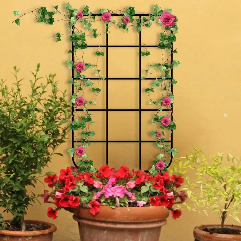 

Decoration Indoor Outdoor Potted Ornament Garden Arrangement Plant Trellis Leaf Shape Bracket Vine Climbing Support