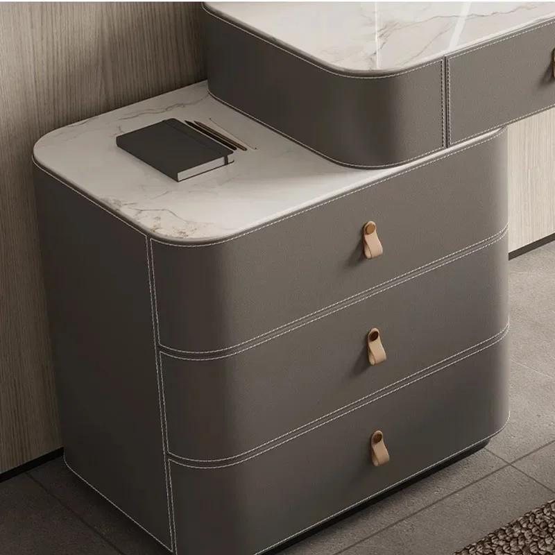 Дизайнерский Минимальный скандинавский комод шкаф со светодиодной подсветкой