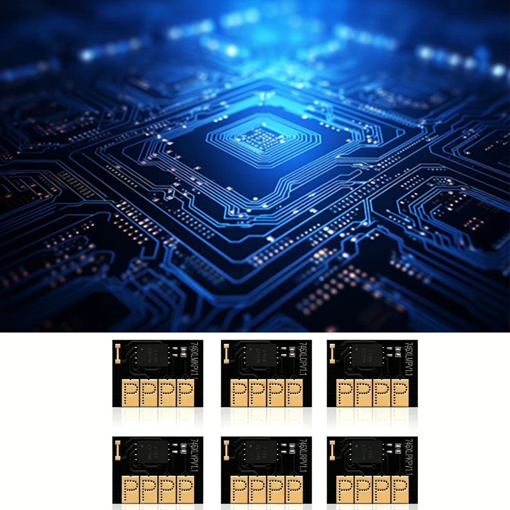 Фото НОВЫЙ Улучшенный чип для чернильных картриджей 746 746XL 747 747XL XL, 300 мл, одноразовый, совместимый с принтерами HP DesignJet Z6+ Z9+ №3