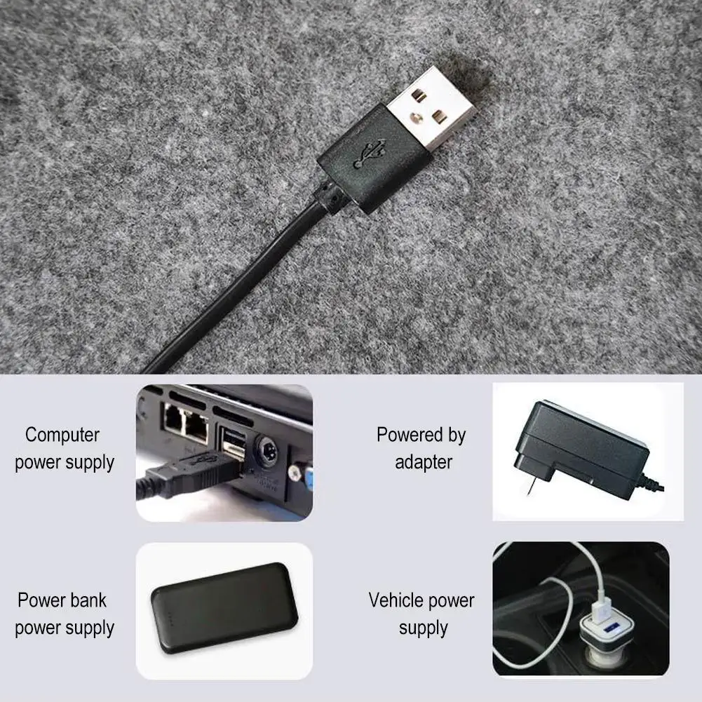 5 В коврик с подогревом плюшевое электрическое одеяло USB уличный матрас для