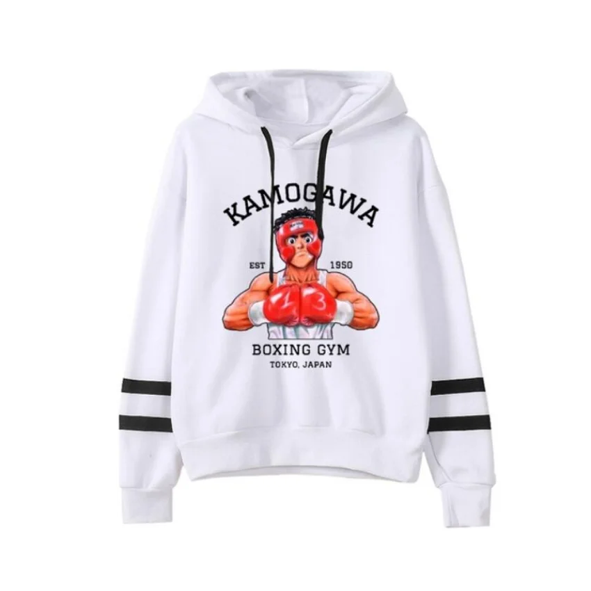 

Anime Hajime No Ippo Kamogawa Boxing Gym Hoodies Women Pullover Men Hoodie Autumn/Winter Sweatshirt Hip Hop Harajuku Sudaderas
