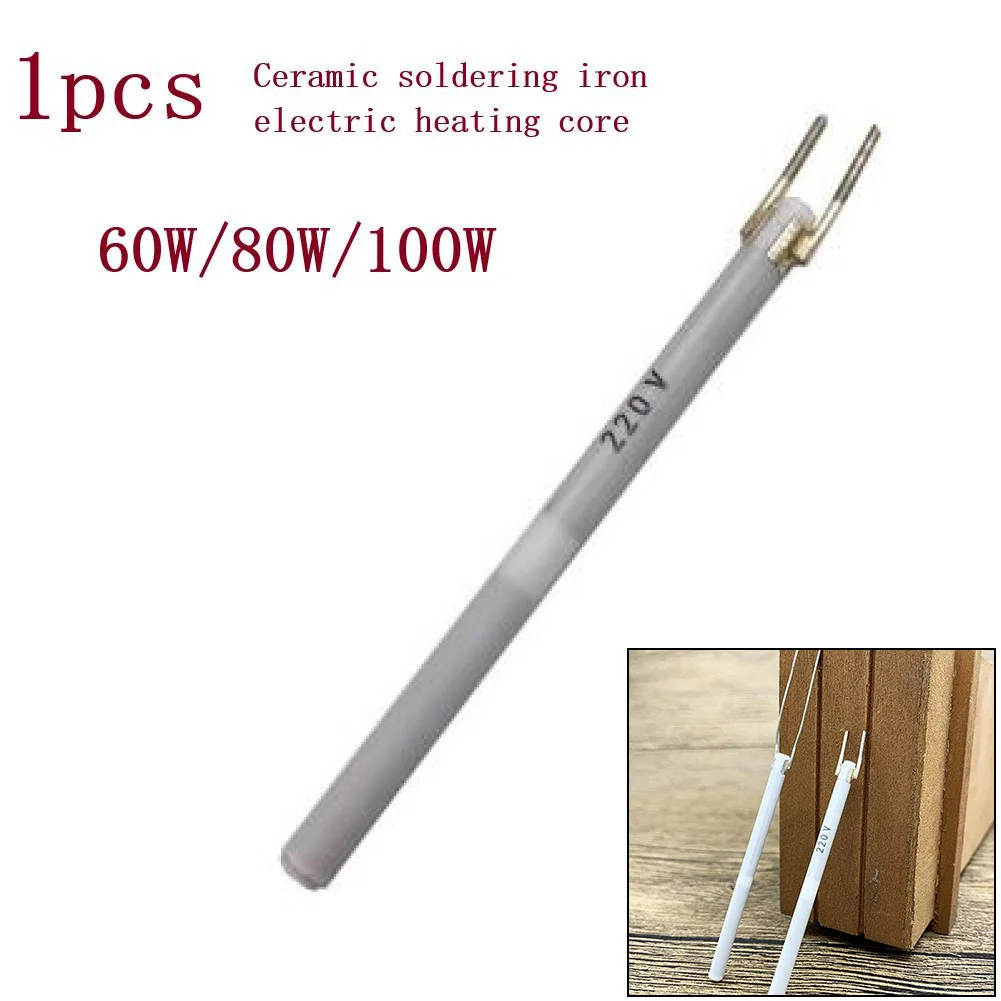 

Adjustable Ceramic Heating Core Temperature Electric Soldering Iron 60/80/100W Ceramic Heating Core 220v Soldering Parts