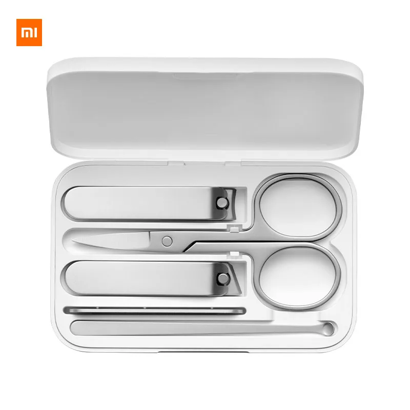 

Кусачки для ногтей Xiaomi Mijia, бытовые щипчики для педикюра и педикюра из нержавеющей стали, пять предметов, для мужчин и женщин