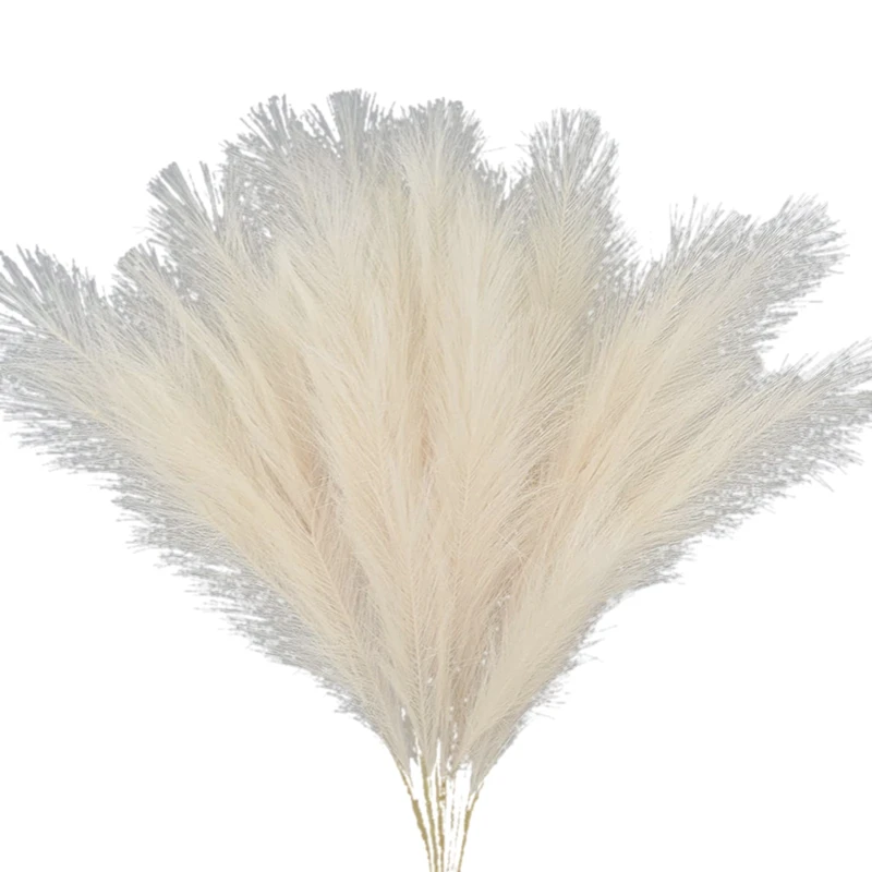 

Dried Pampas Grass Artificial Pompous Grass Branches Vase Filler For Flower Arrangement Home Kitchen Boho Decor