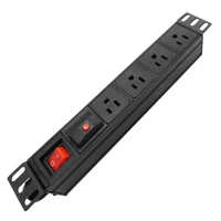 pdu us overload protection power strip 4 ac outlets sockets with us plug 2m extension cable electrical socket aluminium alloy