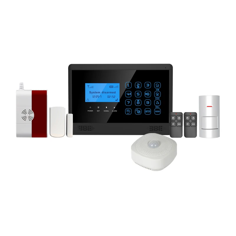 A-l-a-r-m host system with LCD and touchkeypad YL-007M2BX GSM a-l-a-r-m host