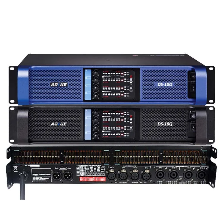 

DS-10Q professional high fidelity audio system karaoke 15 inch speakers 2000 watts audio amplifier