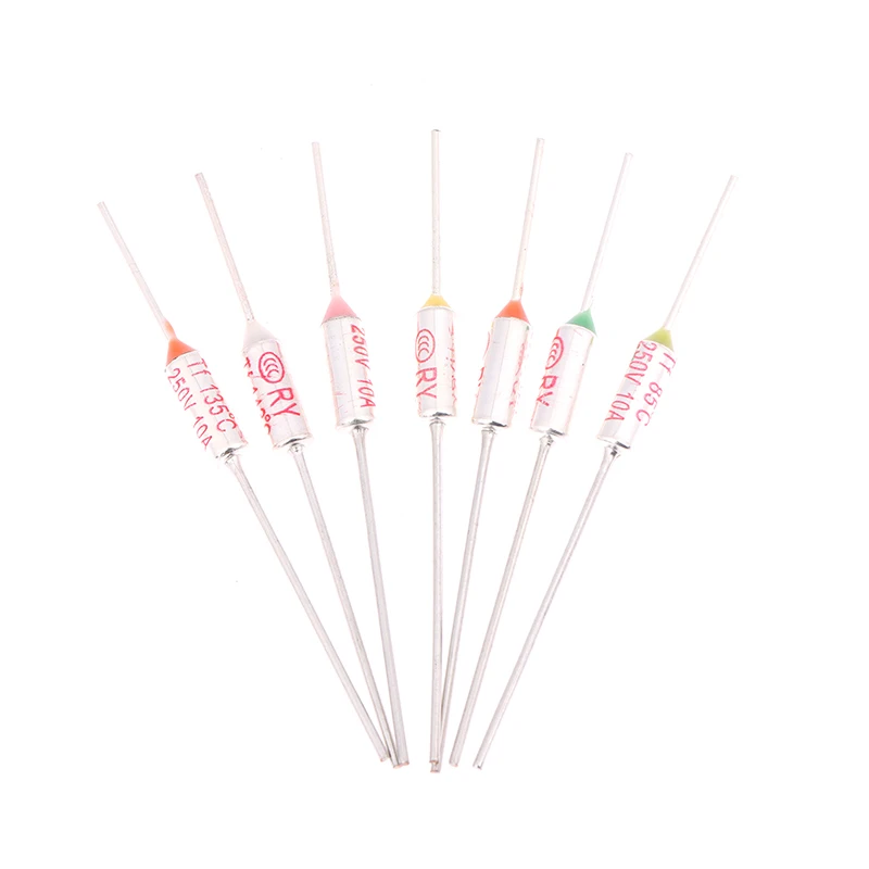 10 шт./компл. термопредохранитель RY 10A 15A 250 В температура 72C 85C 95C 110C 115C 121C 130C 135C 140C 142C