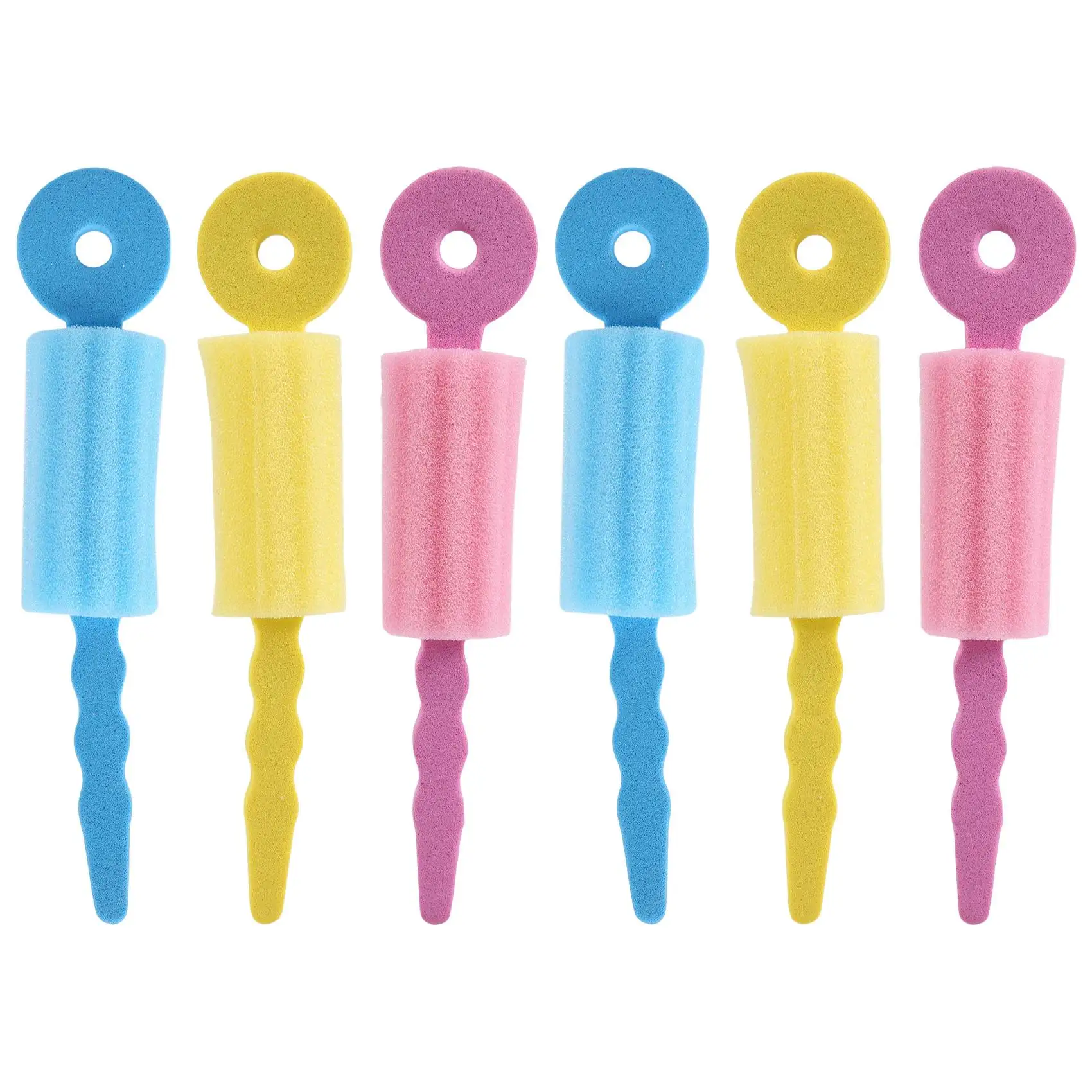 6 шт. пенопластовые ролики для ухода за волосами волшебная губка мягкие бигуди