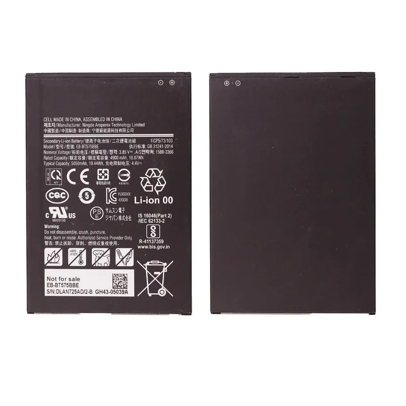 Фото Высококачественная аккумуляторная батарея EB-BT575BBE 5050 мАч 3.85В для Samsung Galaxy Tab Active3 SM-T570 T577 T575N T575, замена для планшета №5