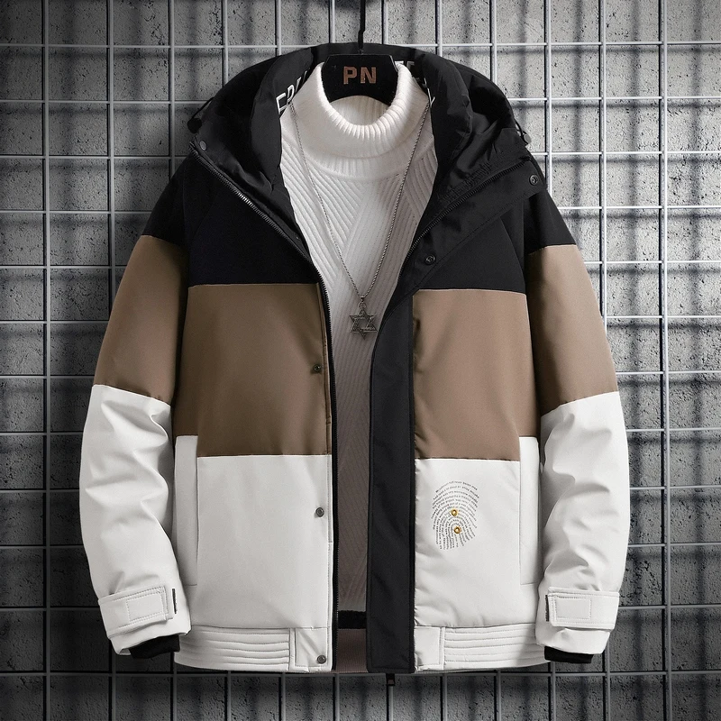 New Men's Personalized Casual Short Down jacket Winter coat Men's Thickened Down jacket Outdoor cold proof