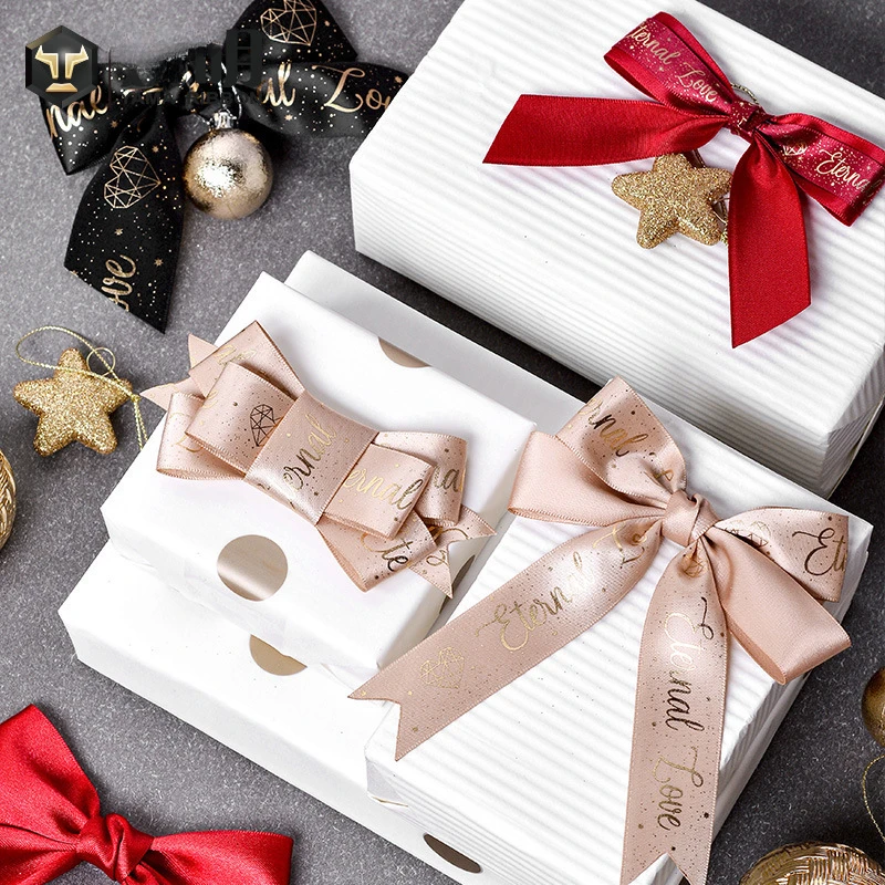 Double Bow Single Staple Ribbon Decoration Handmade Diy Gift Ribbon Bow