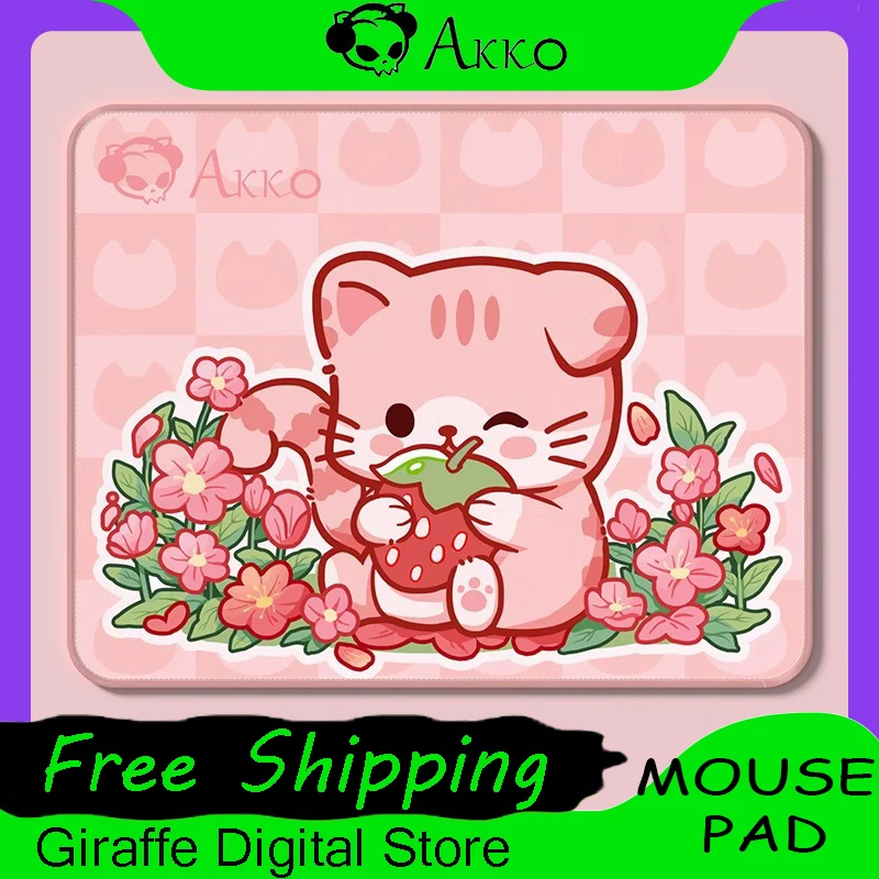 Коврик для мыши AKKO милый мультяшный маленький размер мм x 280 нескользящий и