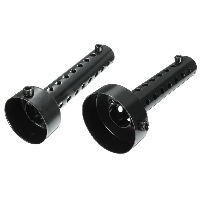 

2Pcs Universal Motorcycle Exhaust Can Muffler Baffle DB Killer Silencer 48Mm/60Mm Black