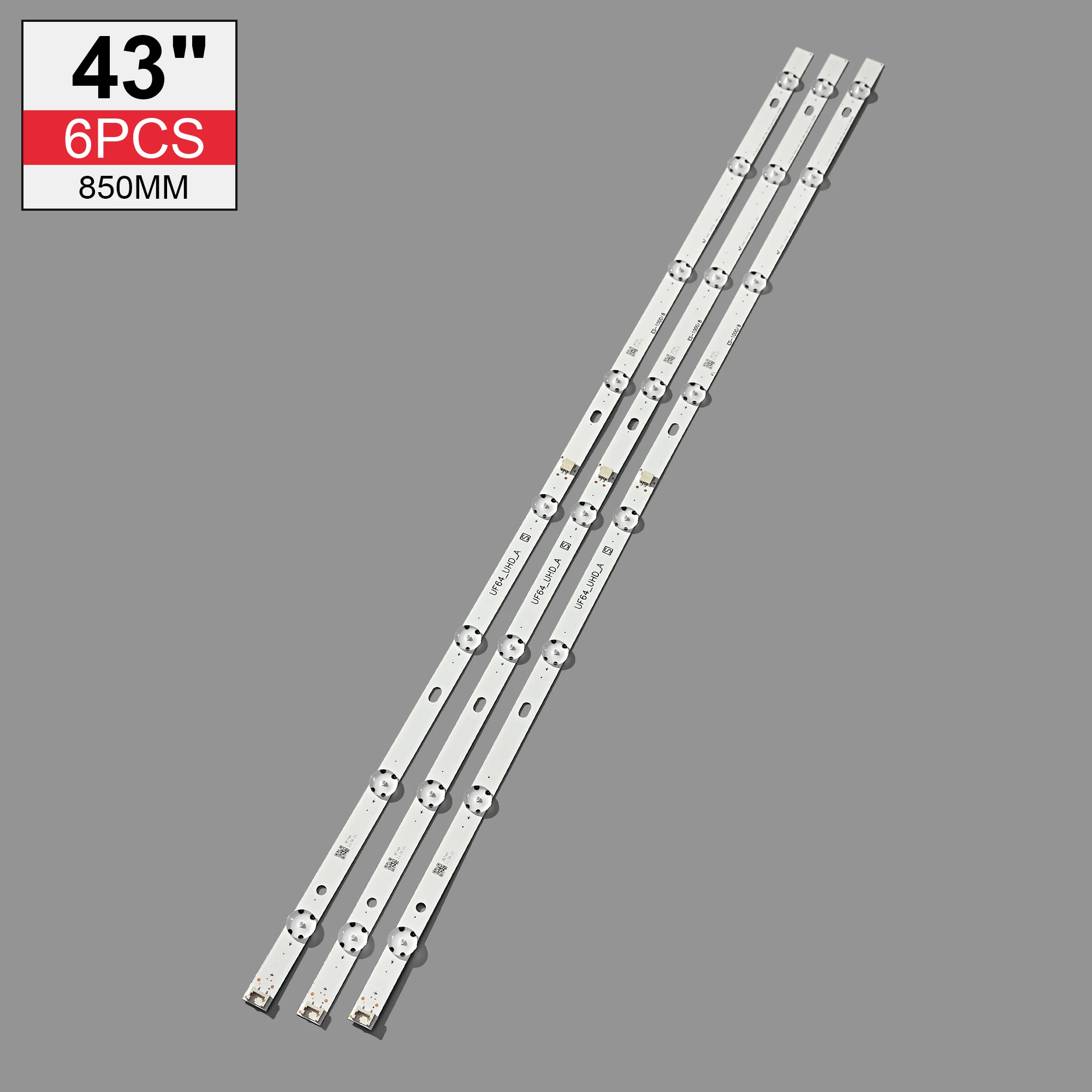 

30PCS 5set 8LED 850mm LED backlight strip for LG 43UH6030 43UF640 HC430DGN-SLNX1 UF64_UHD_A 43LH60FHD EAV63192501