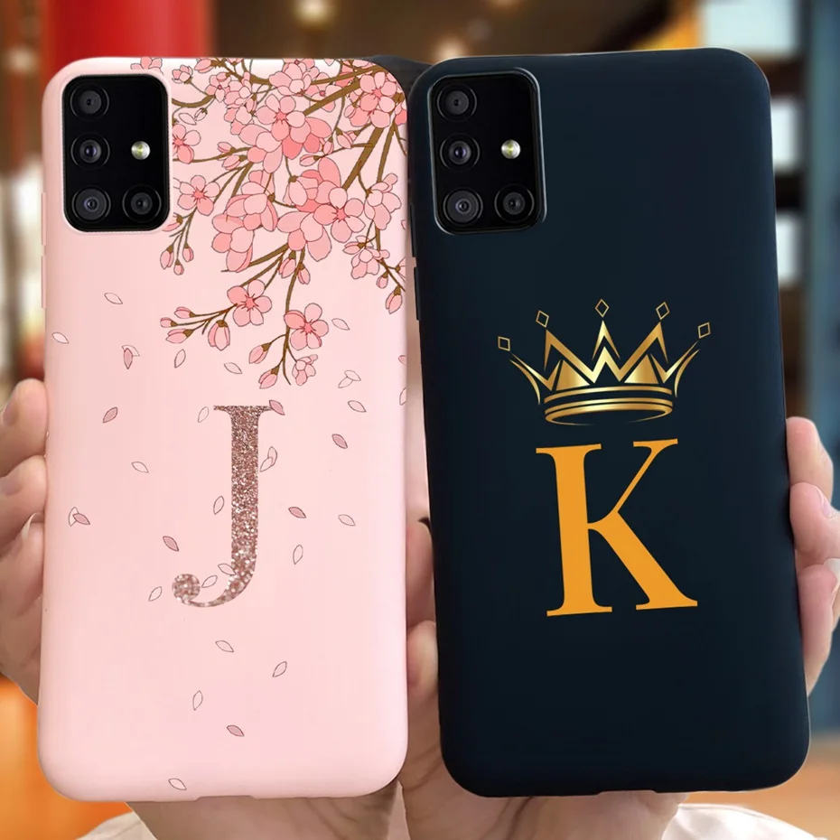 Роскошный чехол для телефона с надписью Samsung Galaxy M51 женский Мягкий силиконовый M11