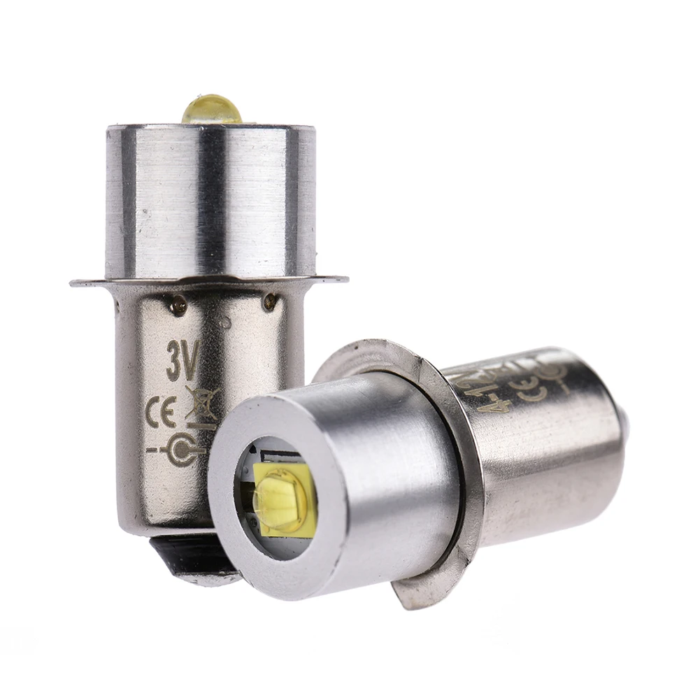 

3W LED Flashlight Bulb Energy-Saving P13.5S 3v/4-12v White Light Flashlight Bulb For Interior Bike Torch Spot Lamp Bulb