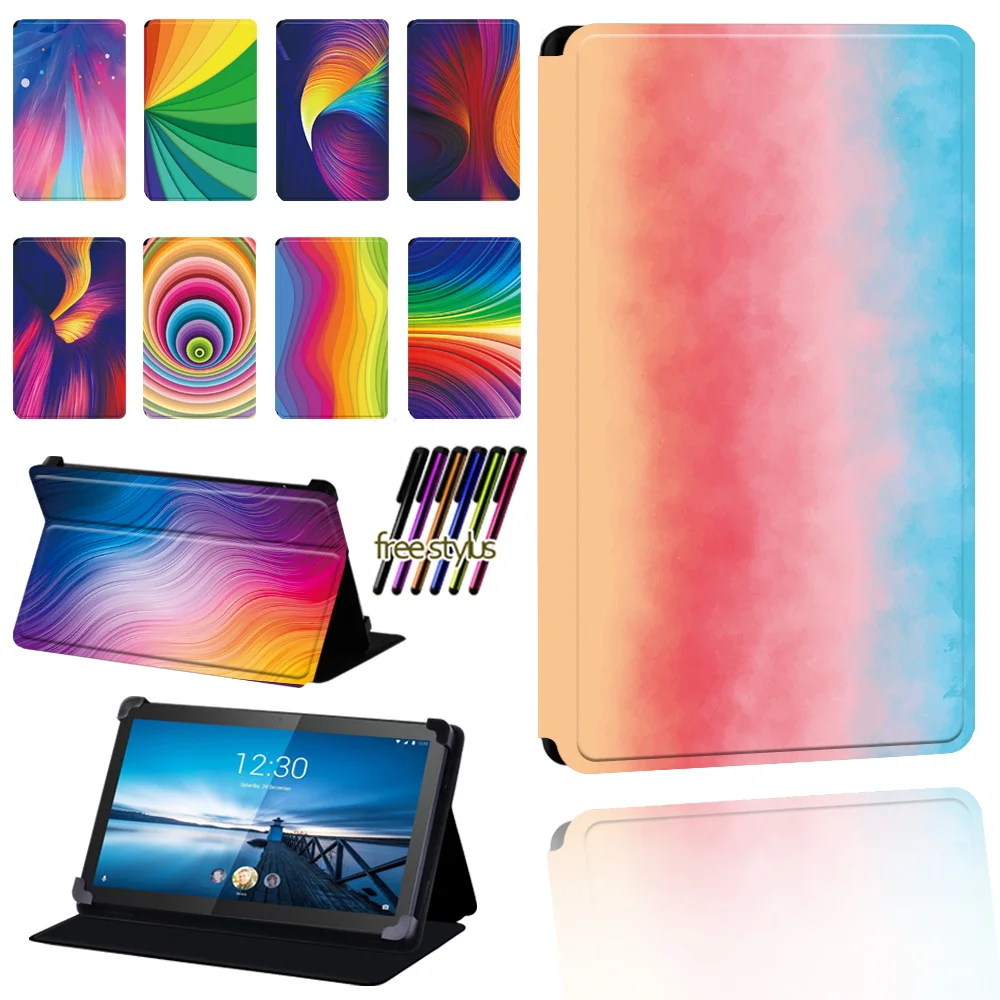 

Чехол для Lenovo Smart Tab M8 8 "/M8 LTE 8/Tab M10 10,1"/M10 LTE, чехол с акварельным принтом, защитный чехол из искусственной кожи с подставкой для планшета