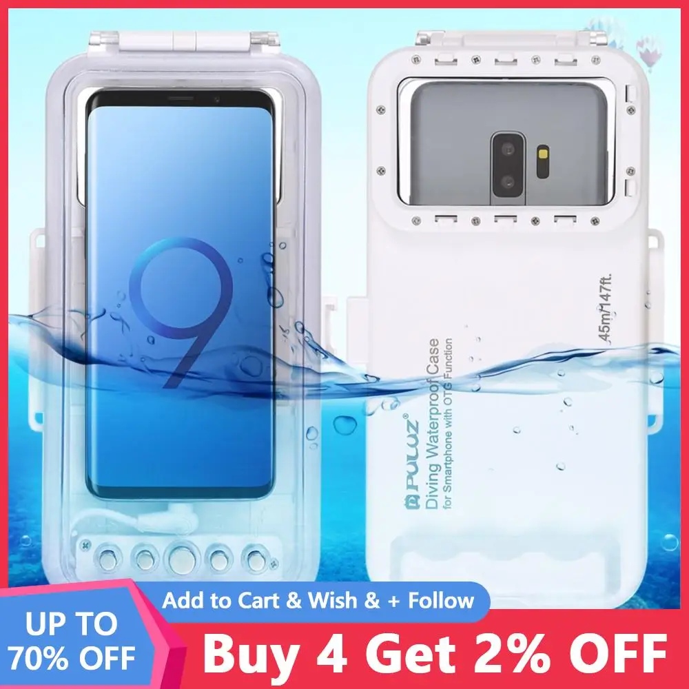 

PULUZ Waterproof Phone Case Universal 45M Underwater Diving Smartphone Protective Housing For Sony Huawei Samsung Xiaomi Android