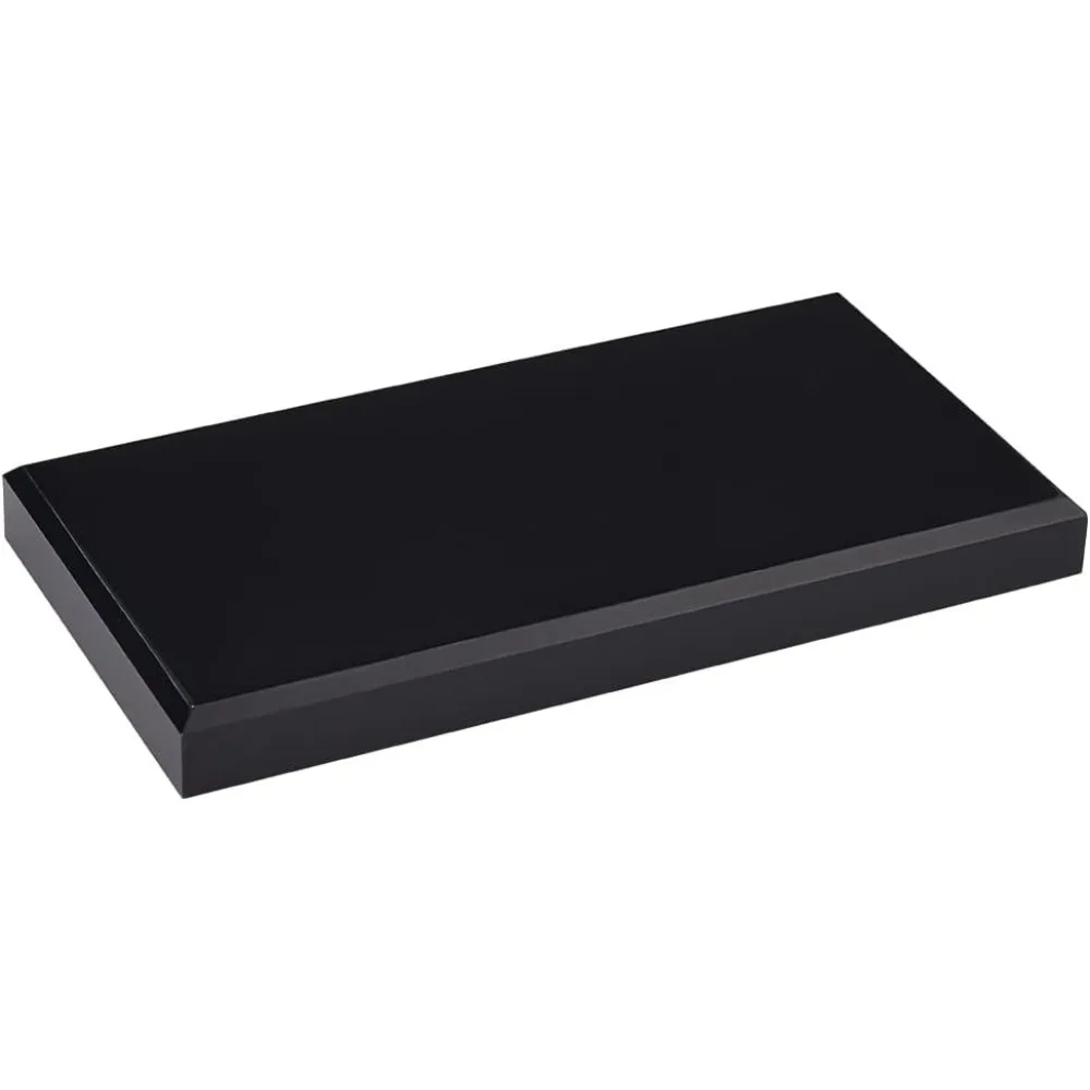 Акриловая скошенная подставка для дисплея 6 x 3 0 5 дюйма (ДxШxВ) Черный акриловый