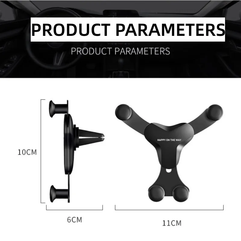 Car Phone Holder Air Vent Clip Stand For iPhone 14 Huawei Samsung Xiaomi Smartphone Bracket Phone Accessories Universal GPS 2023