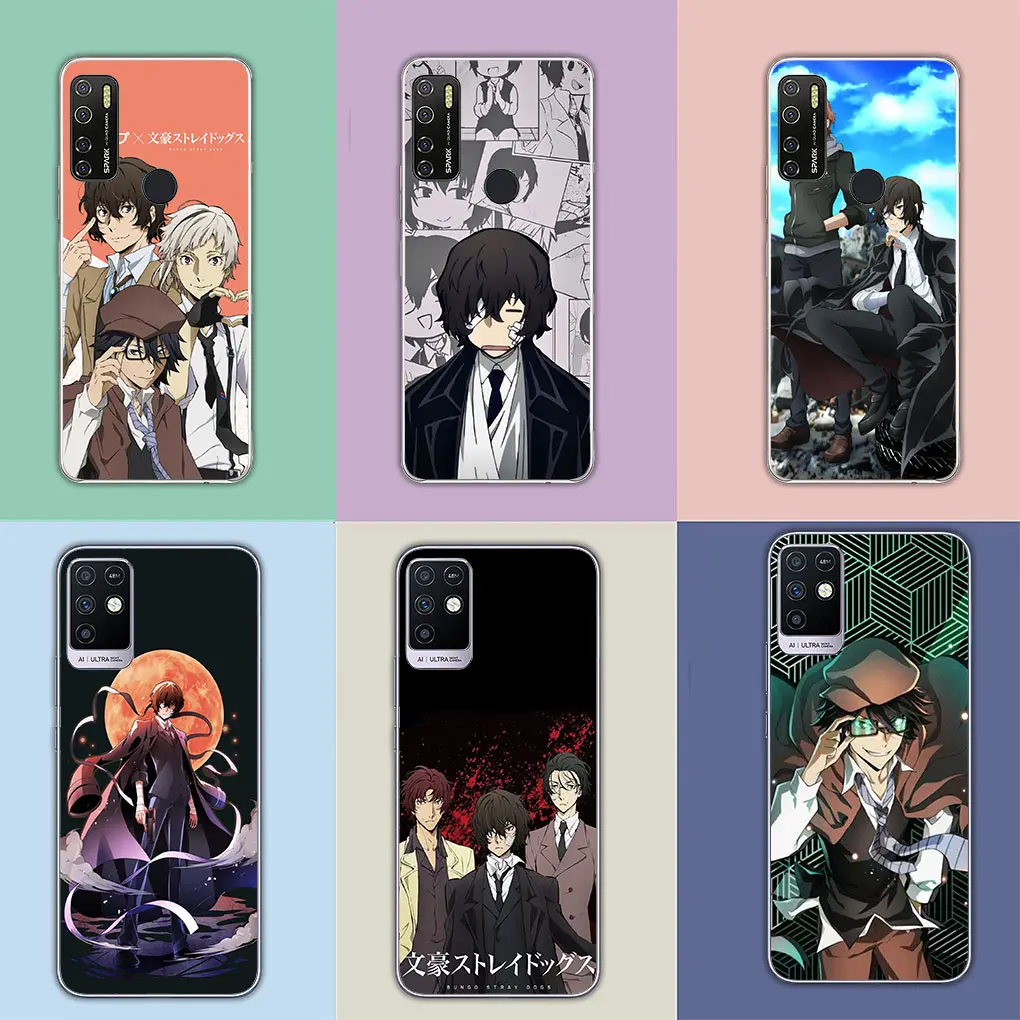 Чехол для телефона с аниме бродячие псы Bungou Motorola Moto G62 G72 G82 G84 5G 13 G14 G53 G54 Edge 40 neo Pro G23