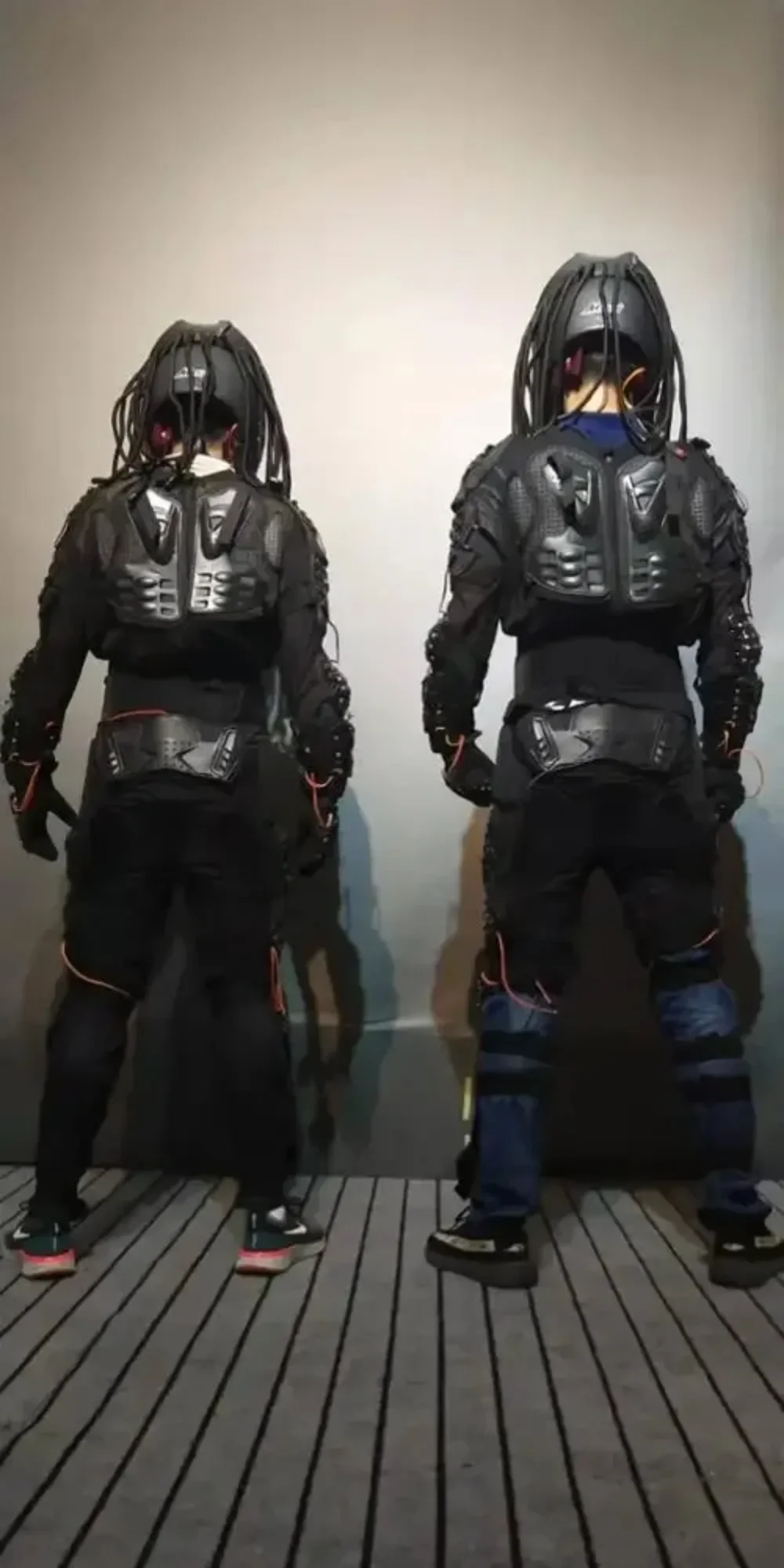 Светодиодный робот-костюм со светодиодной подсветкой защитный шлем воина