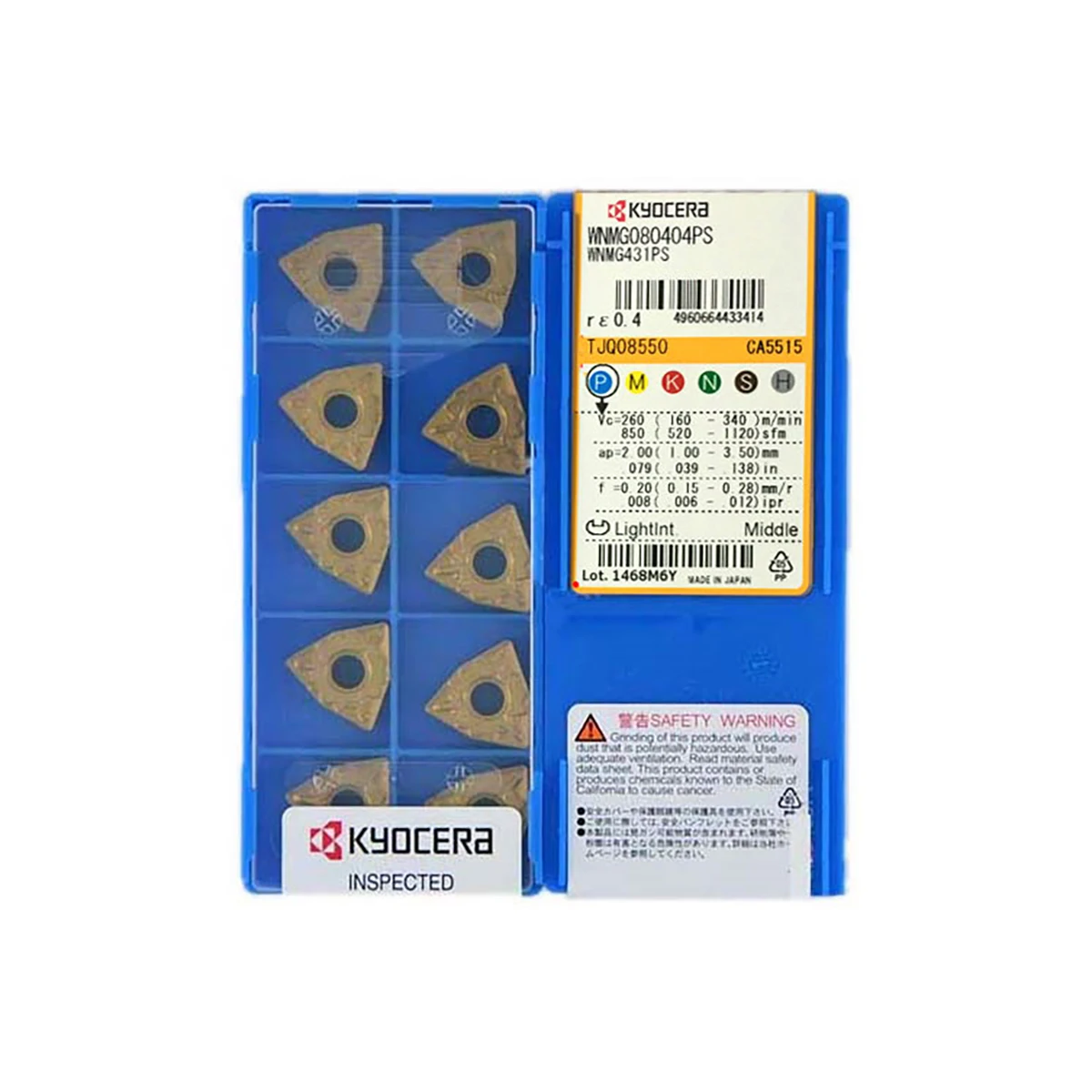

100% Оригинальные поворотные вкладыши Kyocer a WNMG WNMG080408PS WNMG080408HQ WNMG080404PS WNMG080404HQ CA5515