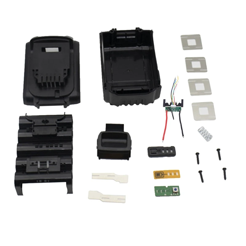 

Li-Ion Batterij Plastic Case Opladen Bescherming Circuit Board Box Shell Voor for 20V DCB200 Black/Yellow K1KF